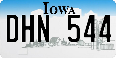 IA license plate DHN544