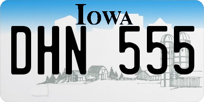 IA license plate DHN555