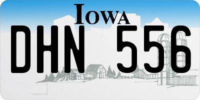 IA license plate DHN556