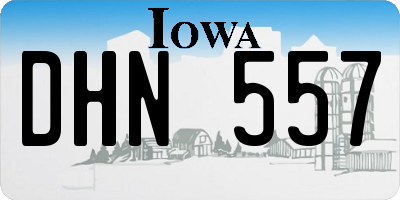 IA license plate DHN557