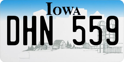 IA license plate DHN559