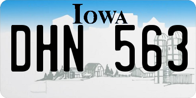 IA license plate DHN563