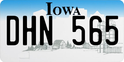 IA license plate DHN565