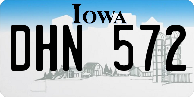 IA license plate DHN572