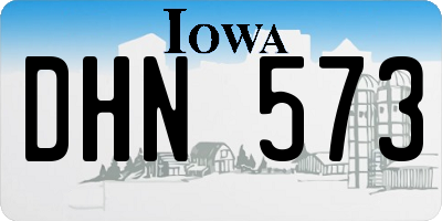 IA license plate DHN573