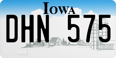 IA license plate DHN575