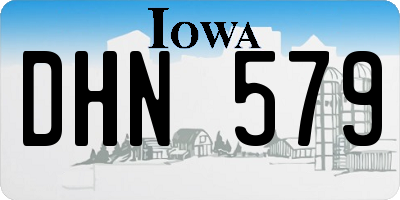 IA license plate DHN579