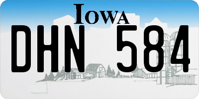 IA license plate DHN584