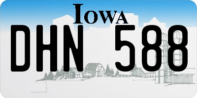 IA license plate DHN588