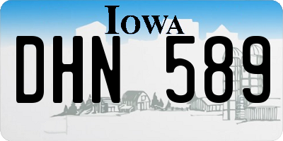 IA license plate DHN589