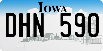 IA license plate DHN590