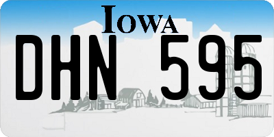 IA license plate DHN595