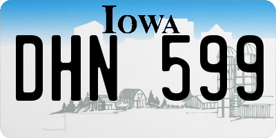 IA license plate DHN599