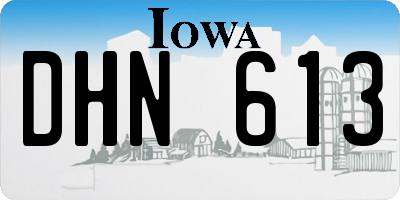 IA license plate DHN613