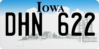 IA license plate DHN622