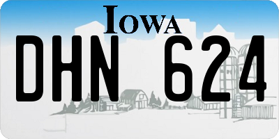 IA license plate DHN624