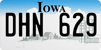 IA license plate DHN629