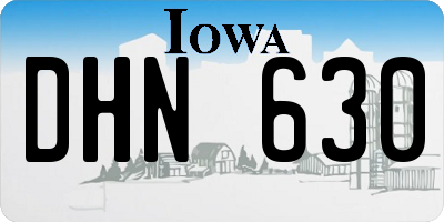 IA license plate DHN630