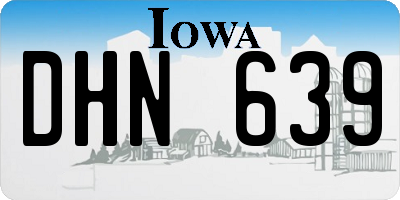 IA license plate DHN639