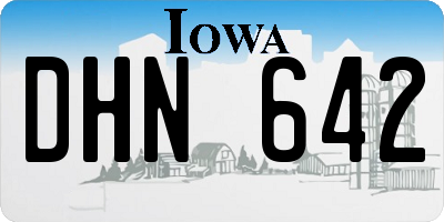 IA license plate DHN642