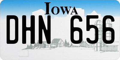 IA license plate DHN656