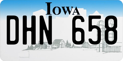 IA license plate DHN658