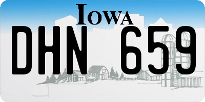 IA license plate DHN659