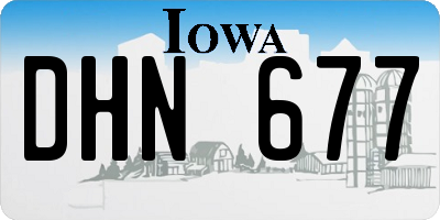 IA license plate DHN677