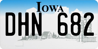 IA license plate DHN682