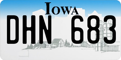 IA license plate DHN683