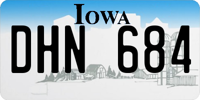 IA license plate DHN684