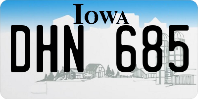 IA license plate DHN685