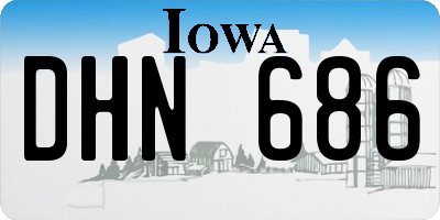 IA license plate DHN686