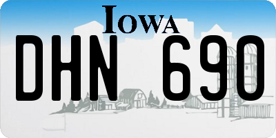 IA license plate DHN690