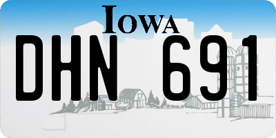 IA license plate DHN691