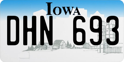 IA license plate DHN693