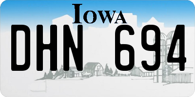 IA license plate DHN694