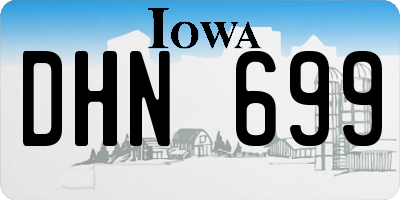 IA license plate DHN699