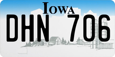 IA license plate DHN706