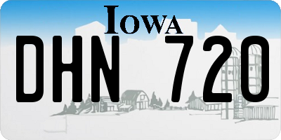 IA license plate DHN720