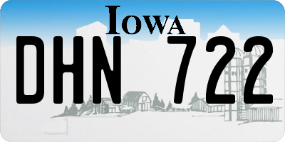 IA license plate DHN722