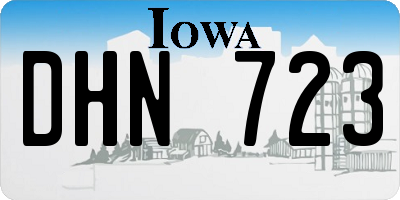 IA license plate DHN723