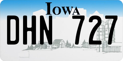 IA license plate DHN727