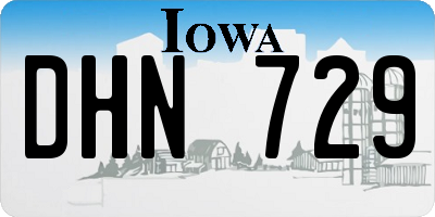 IA license plate DHN729