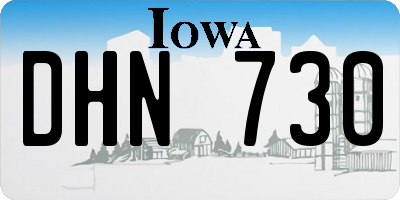 IA license plate DHN730