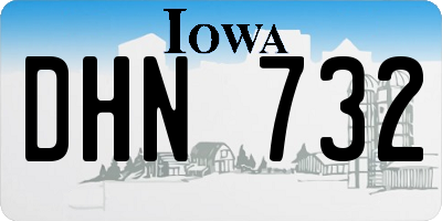 IA license plate DHN732