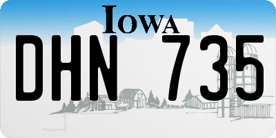 IA license plate DHN735