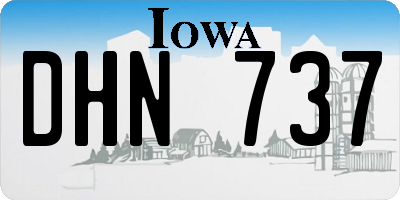 IA license plate DHN737