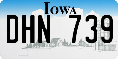 IA license plate DHN739