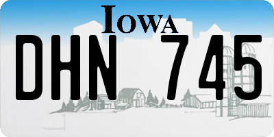 IA license plate DHN745